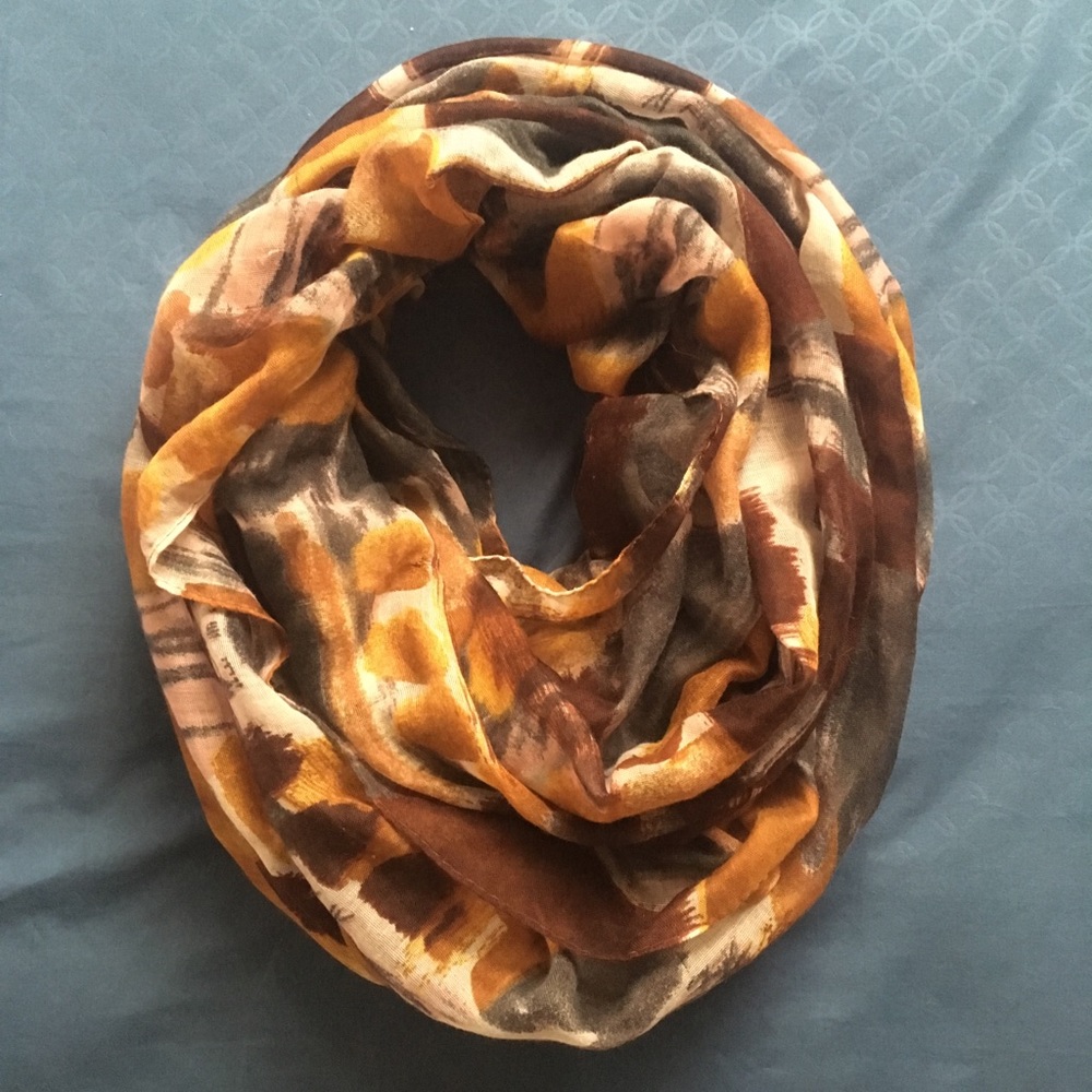 Fall color Infinity Scarf